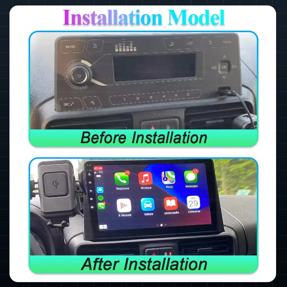 Android 16 Carplay Car Radio Stereo Multimedia Video Player For Citroen Berlingo 2019 Peug | AUTOKITSHOP