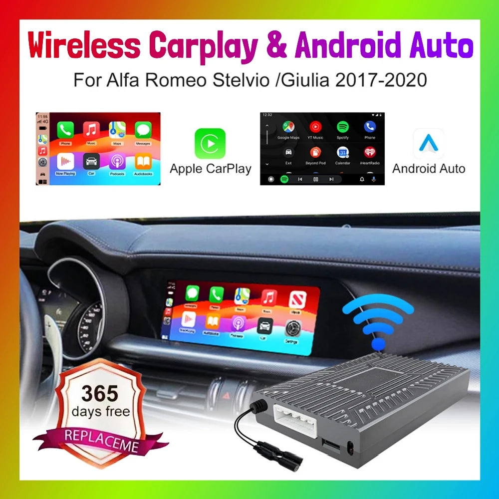 ANYFAR New Upgrade Wireless Carplay Android Auto Car Play Function Box for Alfa Romeo Stel | AUTOKITSHOP
