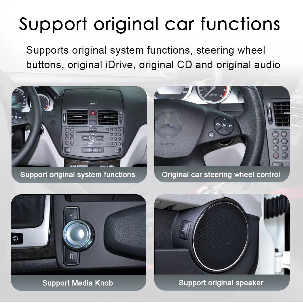 10.25' For Mercedes Benz C CLASS W204 2008-2010 NTG4.0/4.5 Car Radio Multimedia Video Play