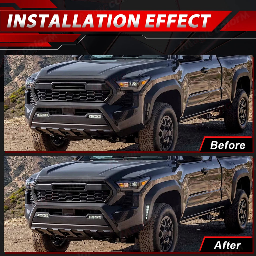 LED Front Fender Daytime Running For Toyota Tacoma TRD Sport SR 2024 2025 Dynamic Turn Sig | AUTOKITSHOP
