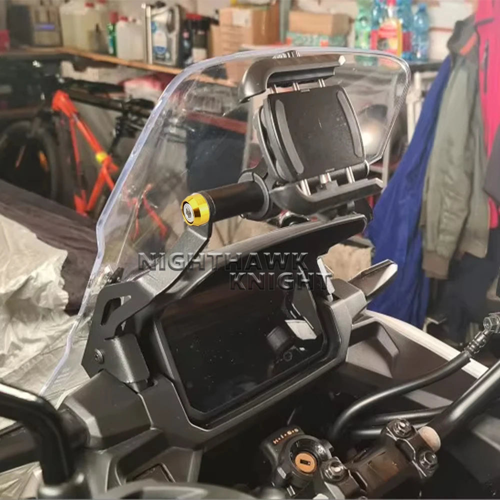 Motorcycle Aluminium Navigation Bracket Extension Bracket GPS Holder Modified Accessorie For HON - Automotive LED Light