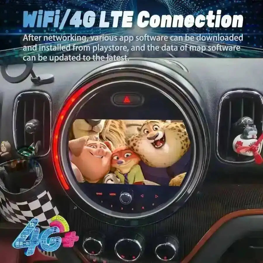CarPlay Car Radio Screen Head Unit DSP 4G Android Auto NBT EVO For BMW Mini Cooper Country