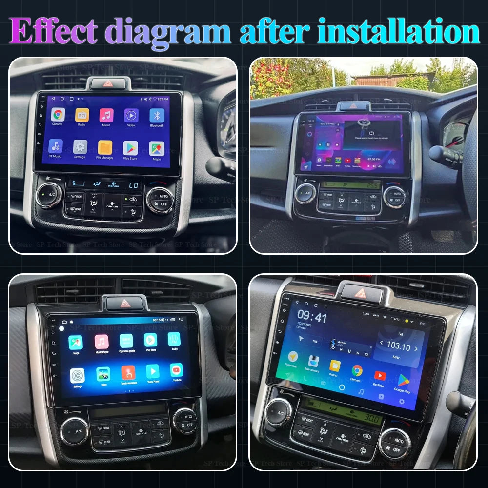 Car Radio For Toyota Corolla Axio 2 Fielder 3 E160 2012-2021 Android 16 Auto Multimedia Vi | AUTOKITSHOP