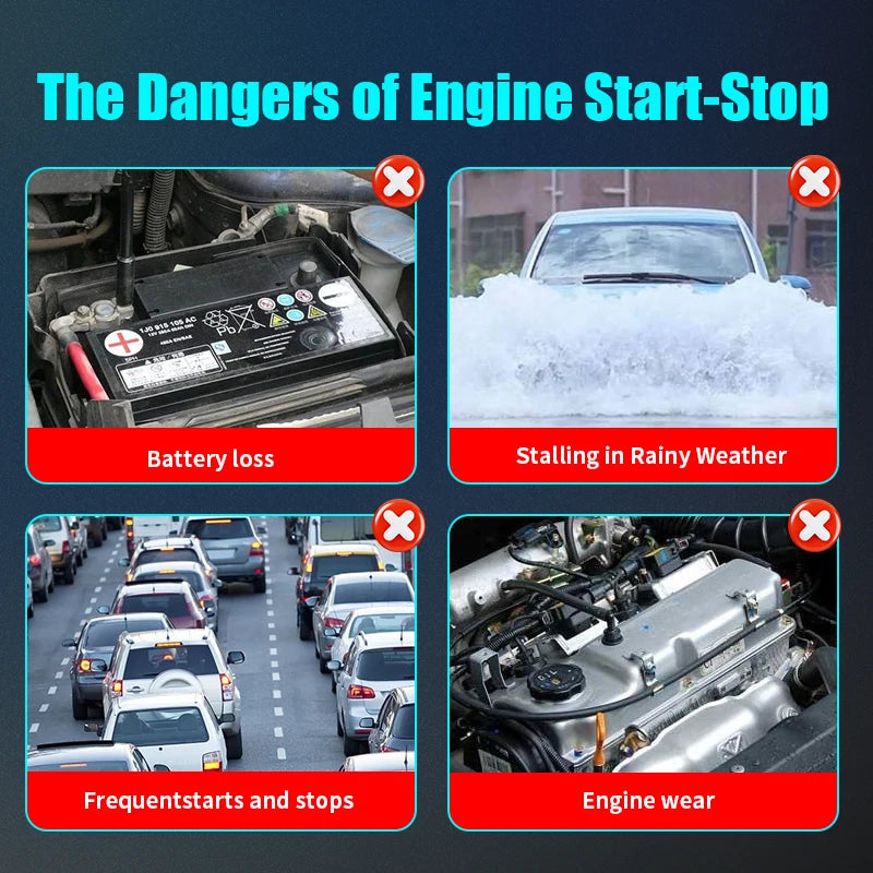Auto Accessorie Start Stop Engine Smart off Canceller Delete Eliminator Disabler Device Co
