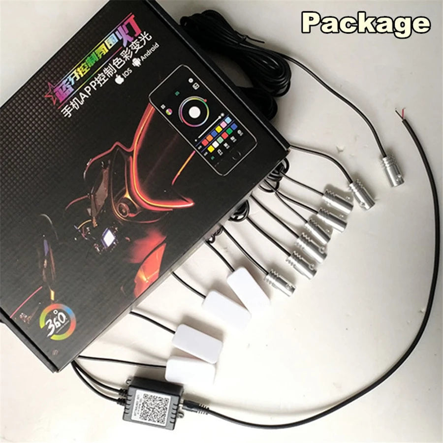 RGB - Atmosphere Lamp - App Control - Car Interior Lighting