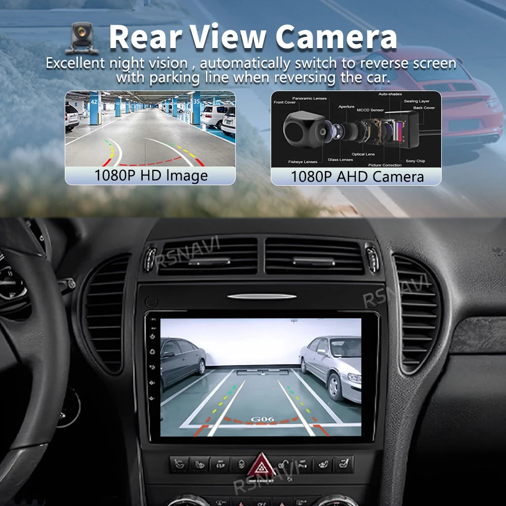 Android 16 Car Radio For Mercedes Benz SLK class R171 SLK200 SLK280 SLK300 2000-2011 GPS N