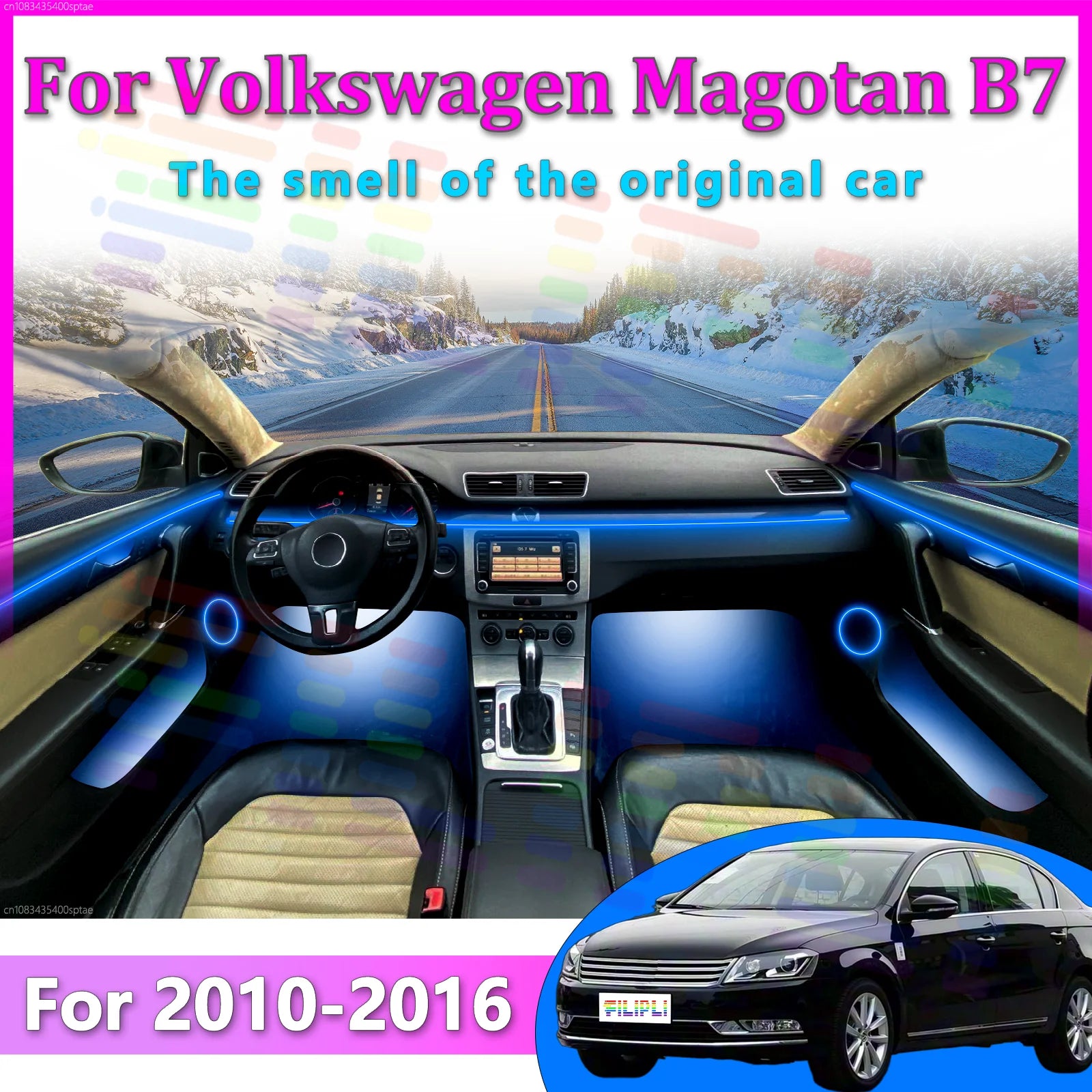 RGB - Ambient Light - for VW B7 2010-2016 - App Control - Car Interior Lighting | AUTOKITSHOP