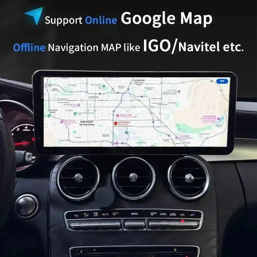 For Mercedes Benz A B C V E G Class GLC GLA CLA CLS GLK GLE Carplay Stereo Multimedia Play