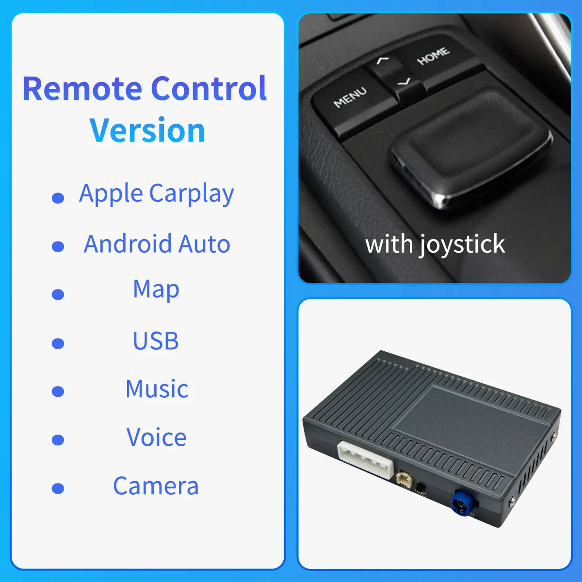 Wireless CarPlay Android Auto for Lexus NX-300 RX IS ES GS RC CT LS LX-570 2014-2019 with