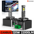 BEVINSEE D1S D3S D2S D5S D1R D3R CANBUS LED Headlight Bulbs 70W 7000LM 6000K White for Aud