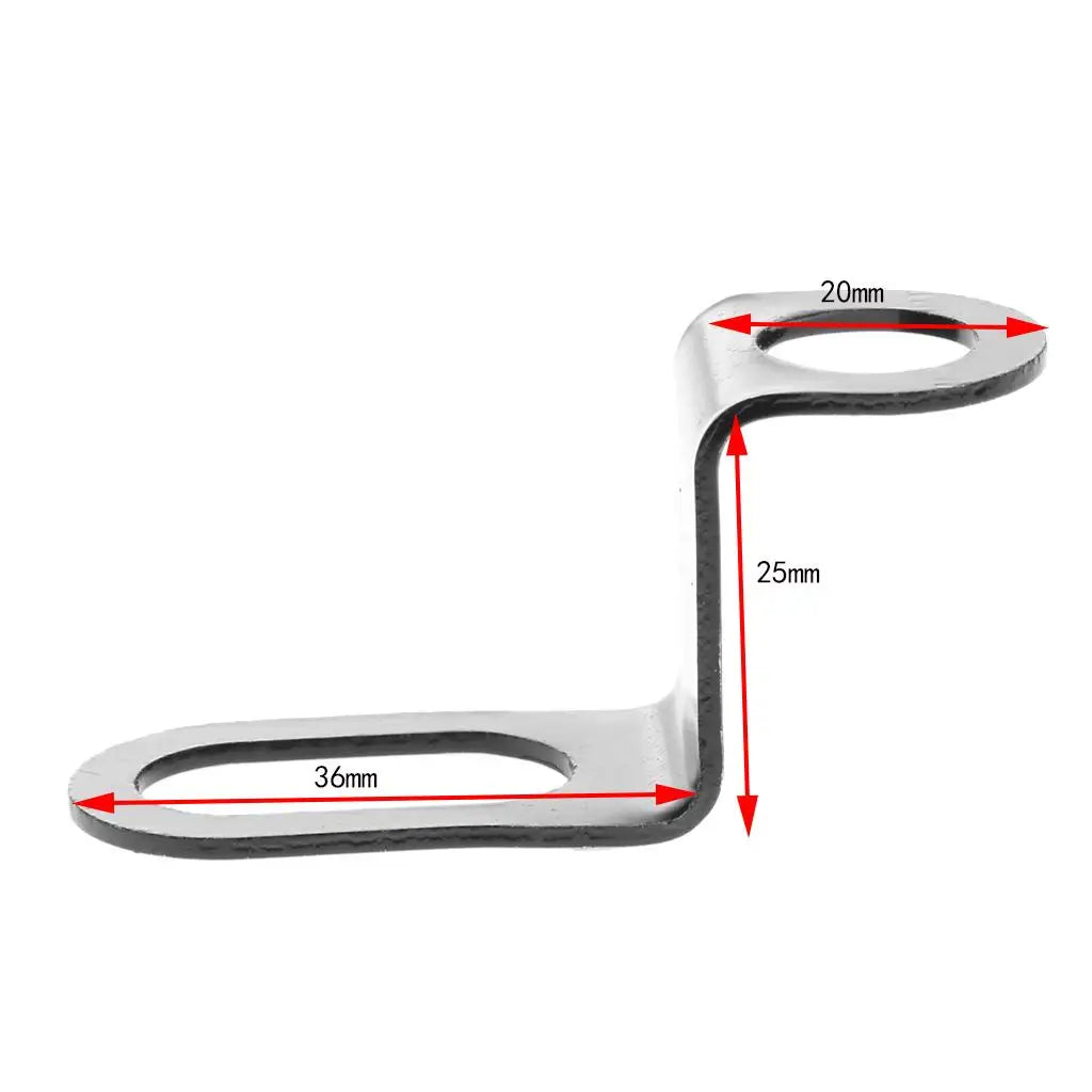 Quality Iron Motorcycle Meter Gauge Mount Universal Speedometer Bracket Secure Sensor Cable Hold - Automotive LED Light
