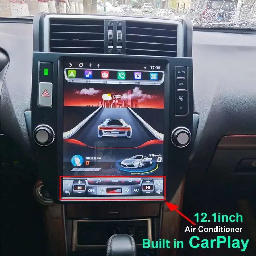 Car Radio For Toyota Land Cruiser Prado J 150 2009-2013 Android Auto Multimedia Video Play
