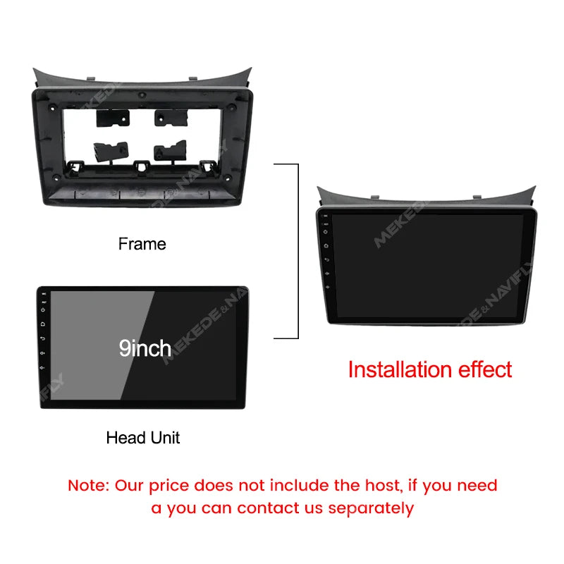 9inch Car Radio Fascia Frame for Hyundai I30 2011-2017 Android 2 Din Stereo Plastic Adapte | AUTOKITSHOP
