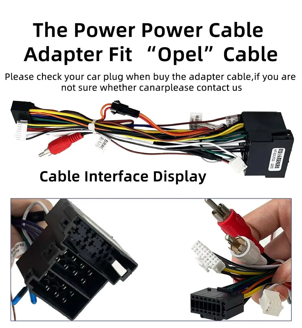 For Opel Astra Vectra Vivaro Universal Power Cable Premium Wiring Harness Car Radio Autora
