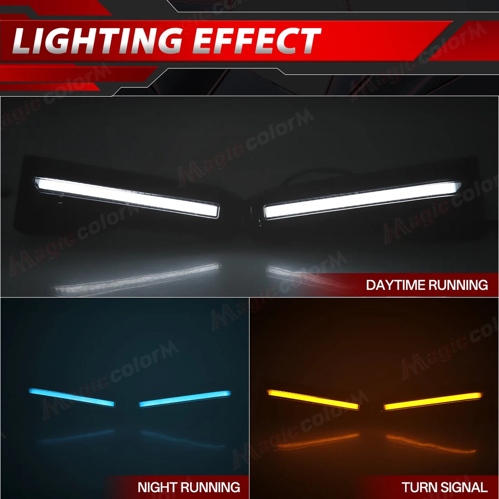 LED DRL For Toyota Land Cruiser Prado LC250 2024 2025 Daytime Running Lights Turn Signal L | AUTOKITSHOP