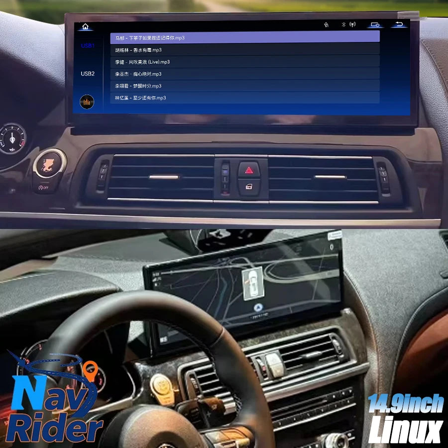 14.9" Linux Car Head Unit For BMW 1 Series E81 E82 E87 E88 2006-2011 CCC CIC Wireless CarP
