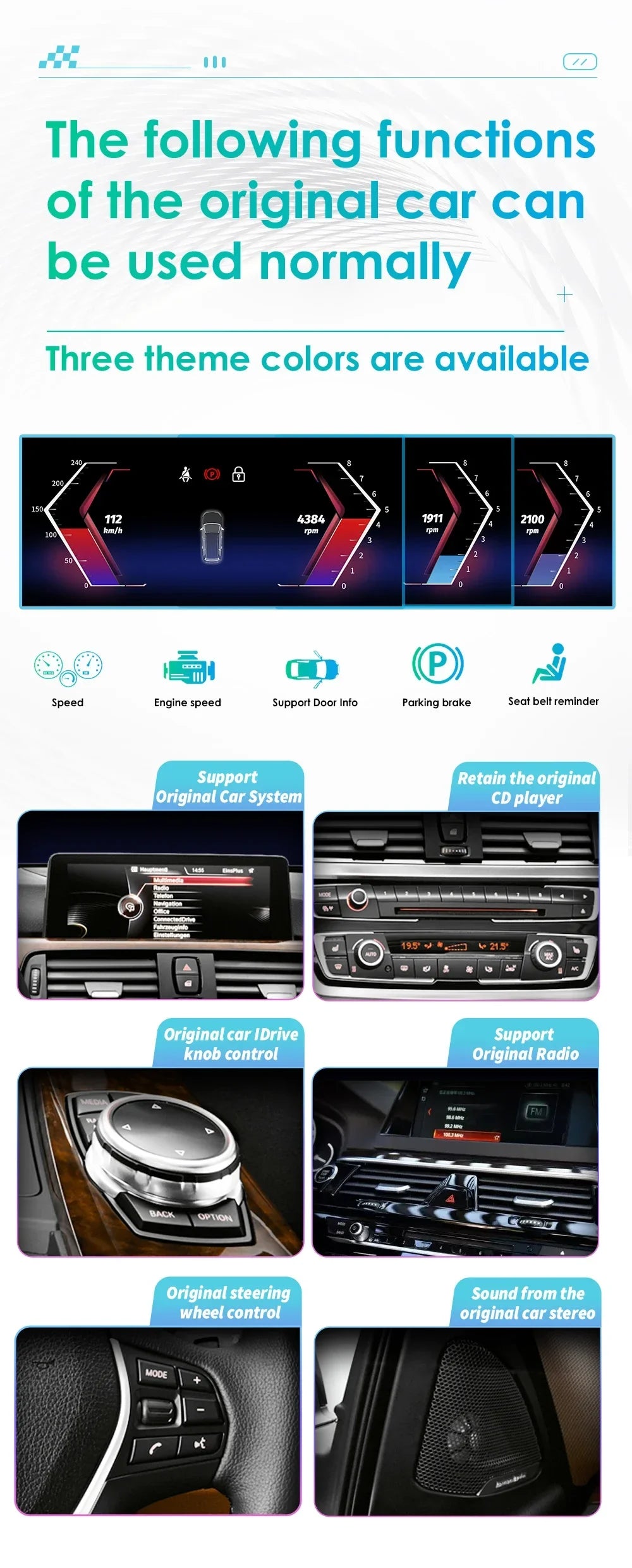 10.25" Android 13 Autoradio Multimedia Player For BMW 1 Series E81 E82 E87 E88 CCC CIC DSP