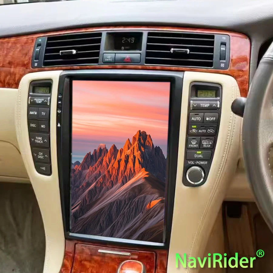 12.8" Car Radio Android Touch Screen For Toyota Crown S180 2003-2008 Carplay Multimedia Vi
