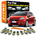 ZITWO 11Pcs LED Bulb Interior Light Kit For Fiat Grande Punto 199 2005 2006 2007 for Fiat 2007-2012 - Canbus LED Car Lig