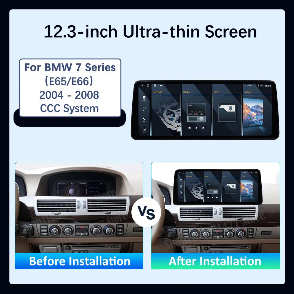 CCC System for BMW 7 Series E65 E66 2004 2005 - 2008 GPS Navi WiFi BT 4G Car Video Multime