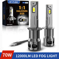 BEVINSEE 70W 12000LM H1 H3 LED Fog Lights H11 HB3 HB4 9005 9006 LED Lights For Car CANBUS