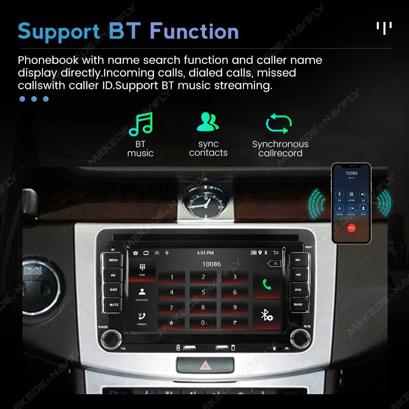 7inch Android 15 Car Radio for Volkswagen VW Passat B6 B7 CC Skoda Jetta Tiguan Touran Gol | AUTOKITSHOP