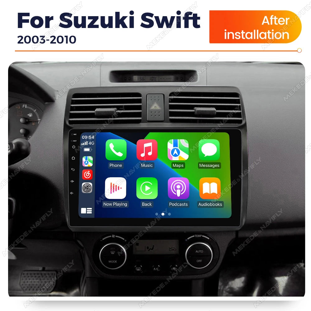 2din Android 14 Car Radio for Suzuki Swift 2003-2010 Multimidia Player Intelligent Car Aud