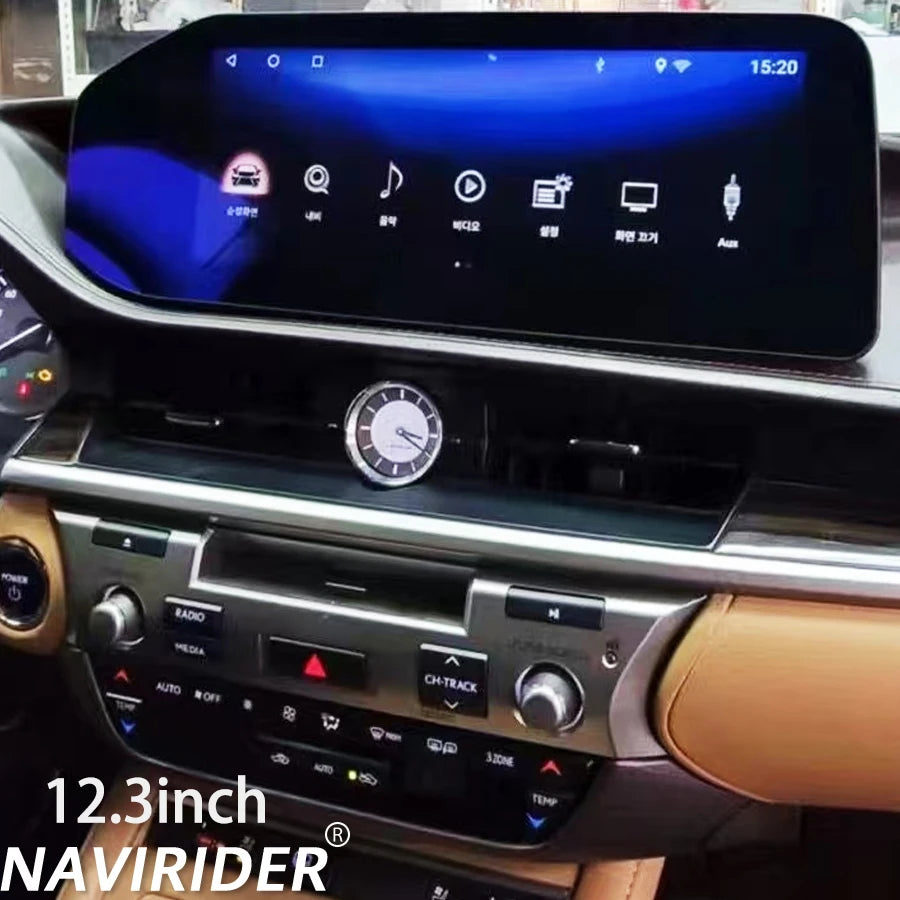 Carplay 12.3inch Qled Screen Built-in360 For Lexus ES ES300 ES250 ES350 ES300h 2013-2017 G