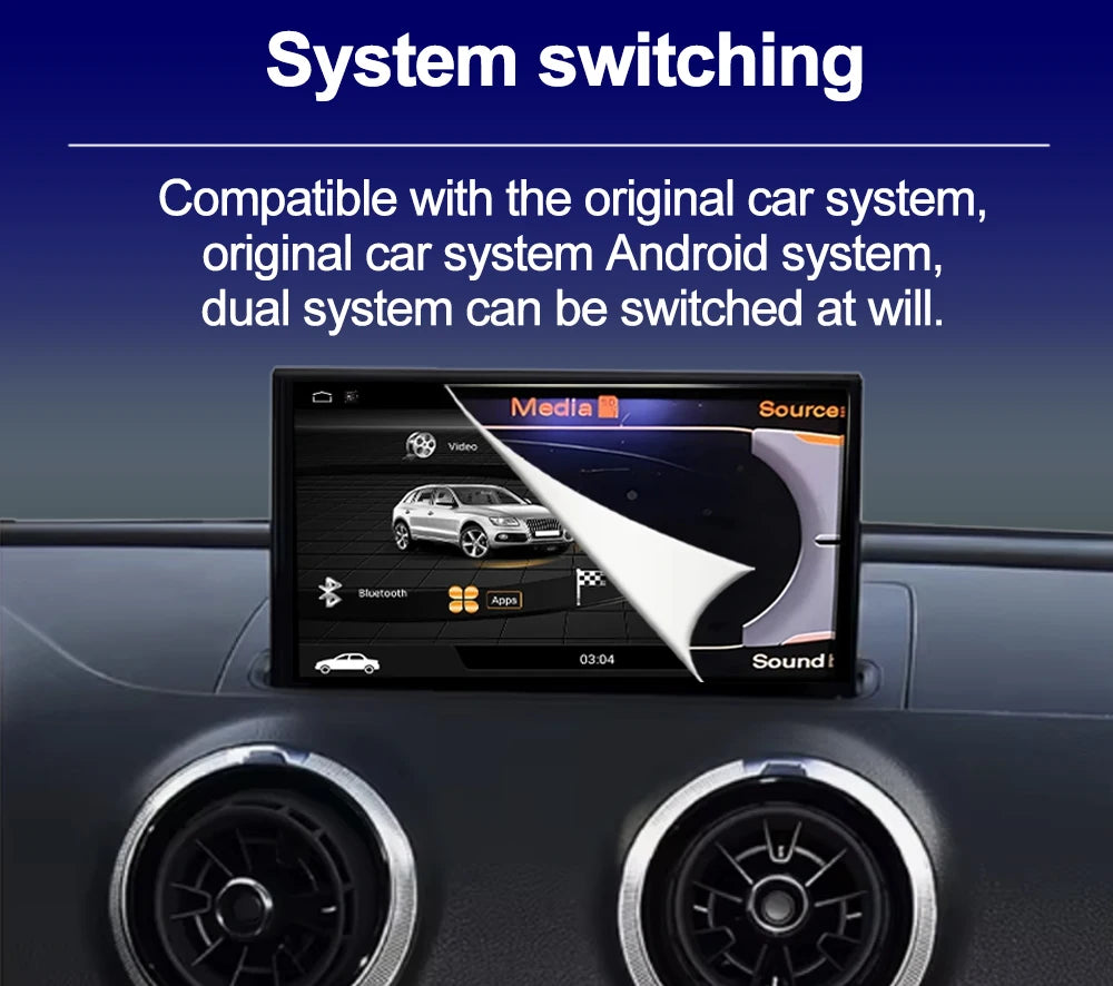 Android 16 Auto Carplay For Audi A3 2013 2014 2015 2016 2017 2018 Car Radio Multimedia GPS