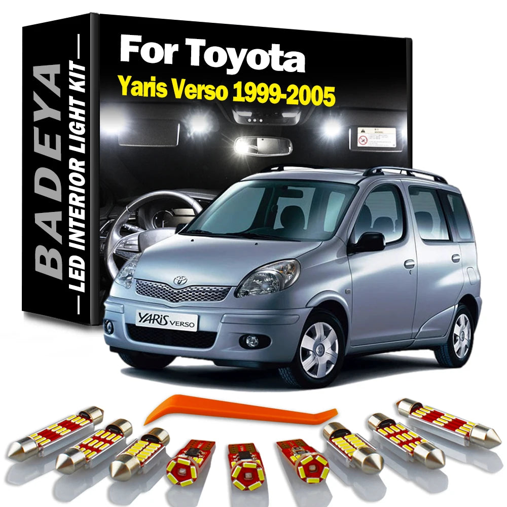 9-Piece LED Interior Light Kit for Toyota - Canbus Error-Free Interior Bulbs