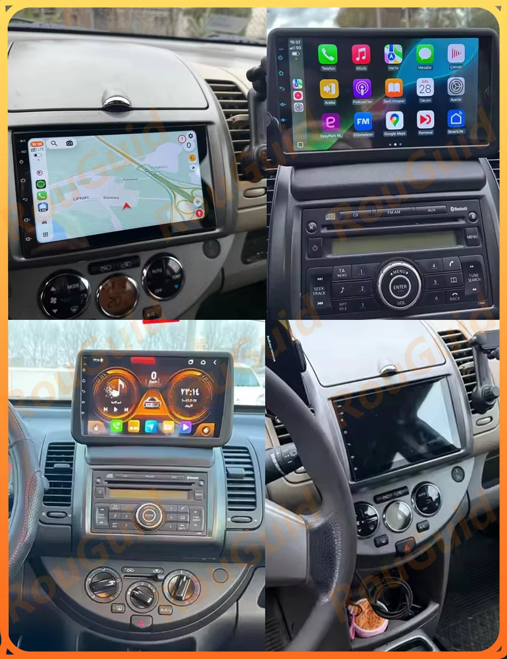 Car Radio Android 16 For Nissan Note 2004 2005 2006 2007 2008 - 2012 Bluetooth 2k Head Uni | AUTOKITSHOP
