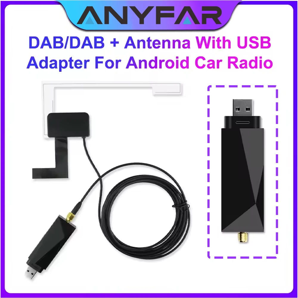 For Universal Car Accessories DAB + Antenna With USB Adapter Android Car Radio GPS Stereo