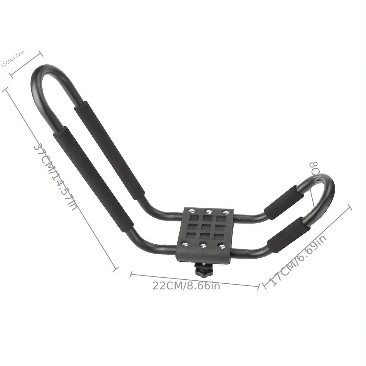 1 Pair J Style Kayak Roof Rack Carrier Car Top Cross Bar Mount Holder For Canoe Boat Transport - Automotive LED Light