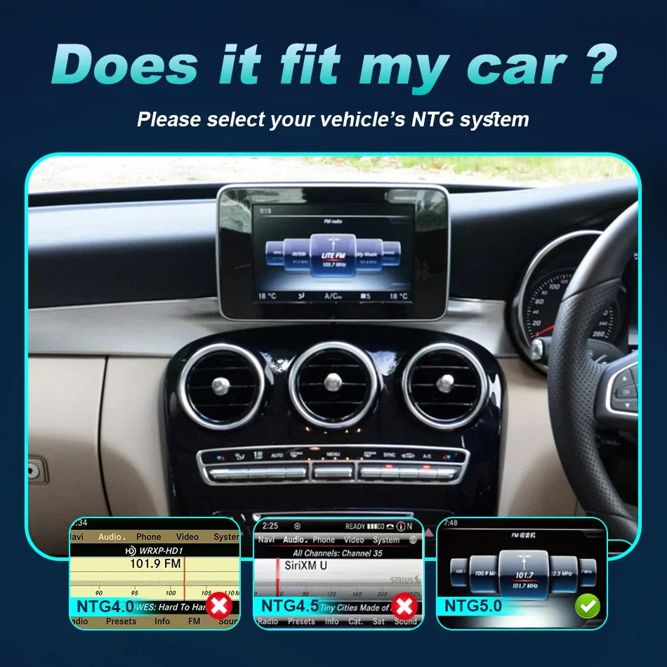 Linux Car Radio Carplay Touch Screen For Mercedes Benz C GLC V A GLA CLA Class W176 X156 C