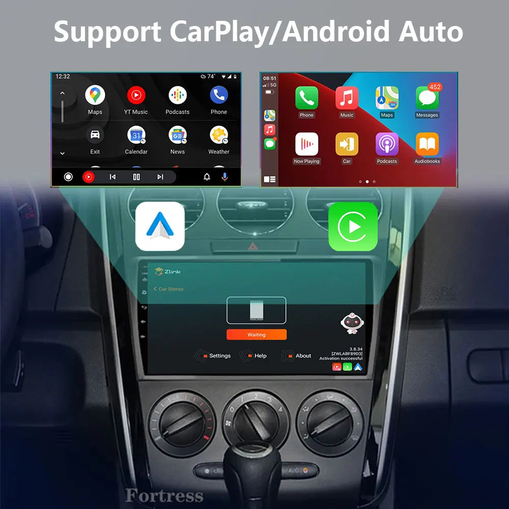 Android 16 Car Radio For Mazda CX-7 Cx7 2008 - 2015 Multimedia Video Player QLED 4G WIFI G