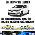 LED Interior Light Kit for Renault Megane 2 II MK2 3 III MK3 4 IV MK4 2003-2019 - Canbus Dome Map Door Trunk Bulbs | ...