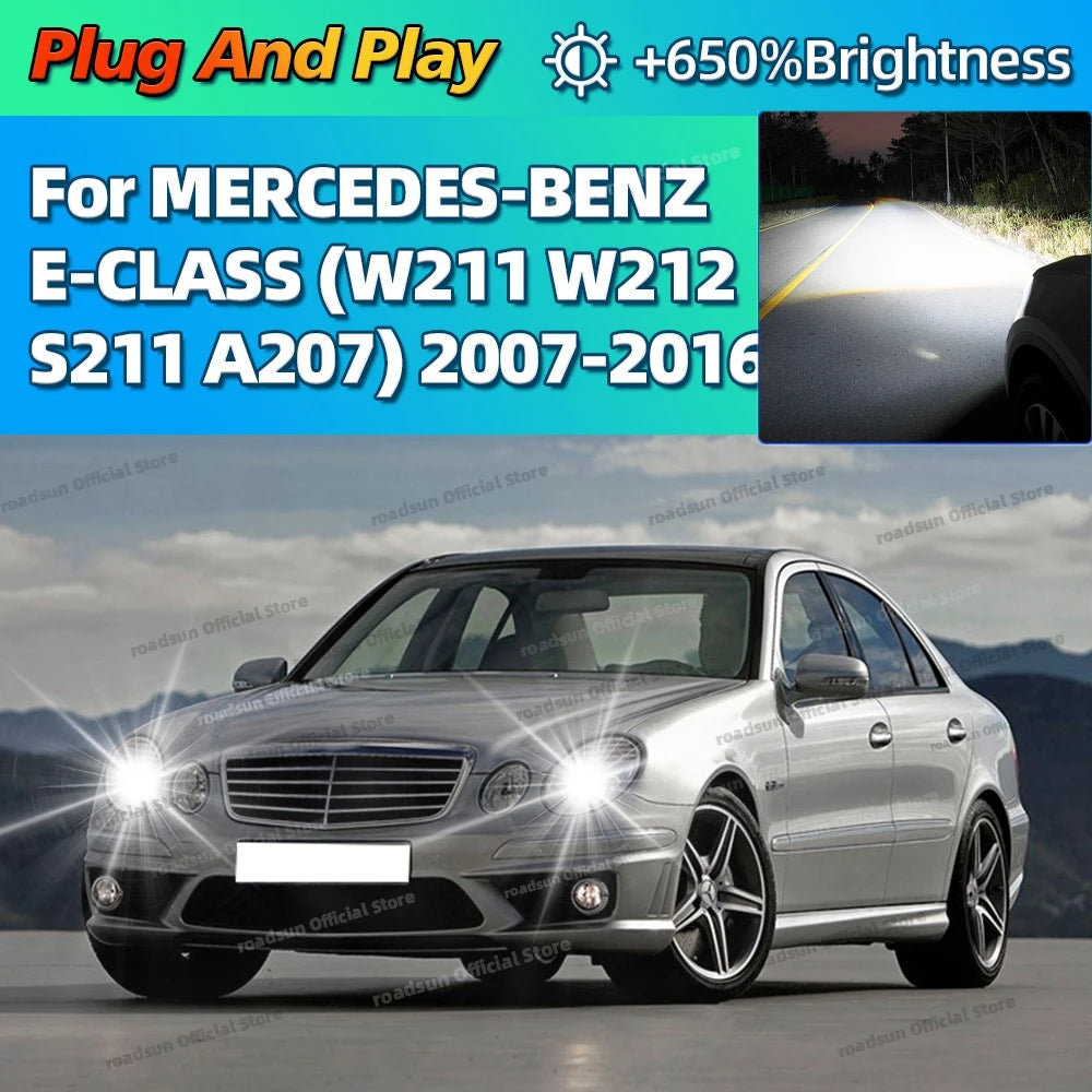 6000K LED Headlight HID D1S Canbus Car Light For MERCEDES BENZ E CLASS W211 W212 S211 A207