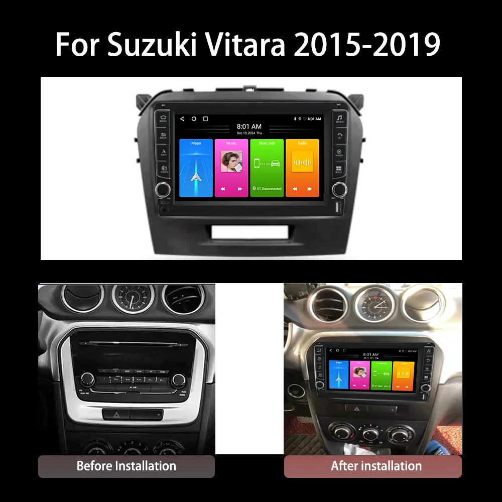 Android 15 For Suzuki Vitara 2015 2016 2017 2018 2019 Car Radio Multimedia Player Navigati | AUTOKITSHOP