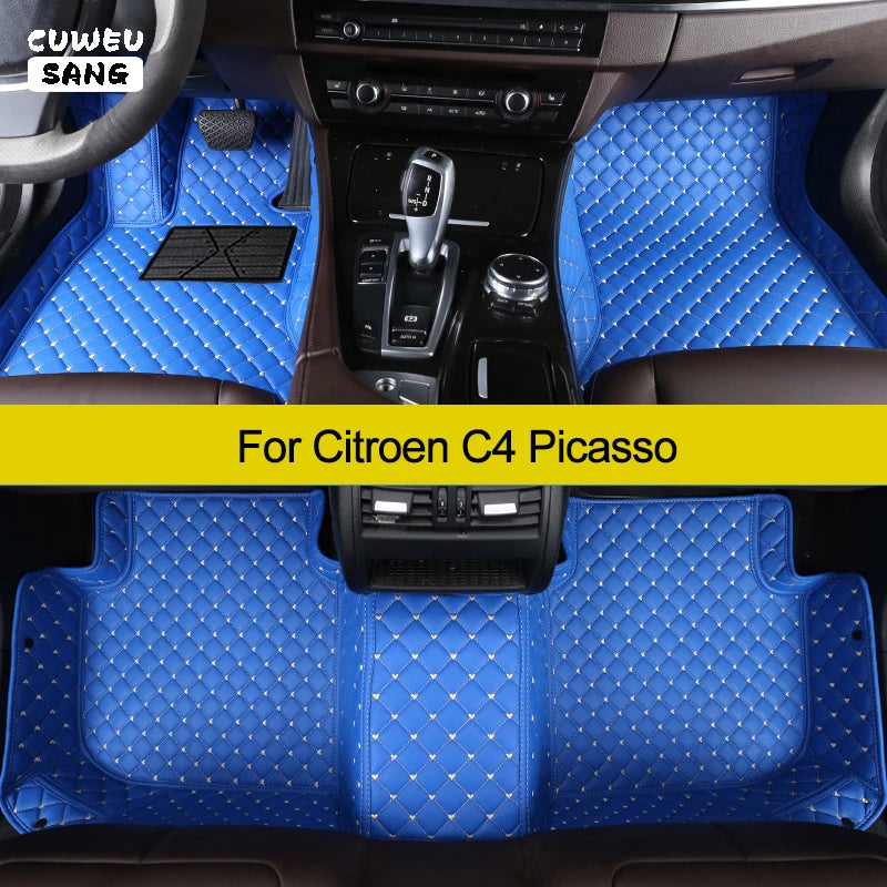 CUWEUSANG Custom Car Floor Mats For Citroen C4 Picasso Auto Carpets Foot Coche Accessorie | AUTOKITSHOP