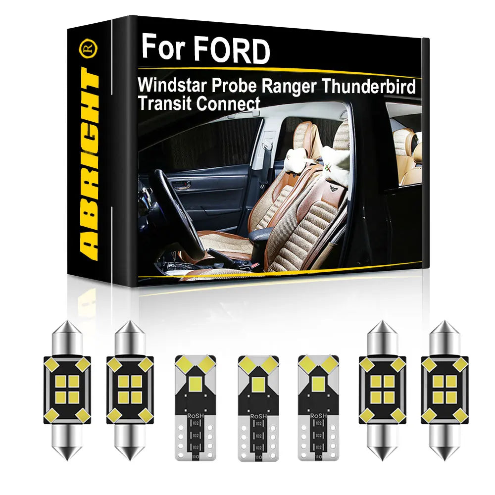 ABRIGHT Car Interior LED Light Canbus For FORD Windstar Probe Ranger Thunderbird Transit C