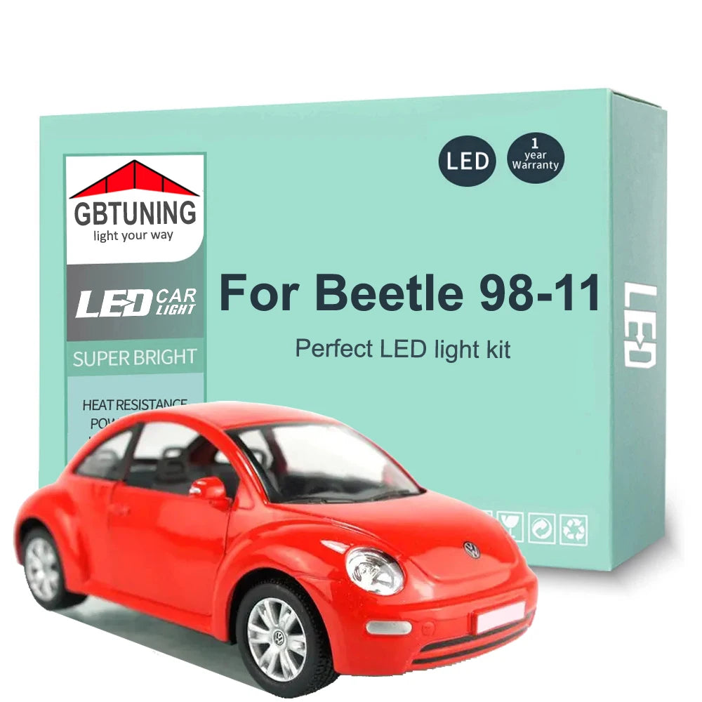 12-Piece LED Interior Light Kit for VW Volkswagen Beetle 9C 1C 1998-2005 - Canbus Dome Map Door Trunk Bulbs | AUTOKIT...