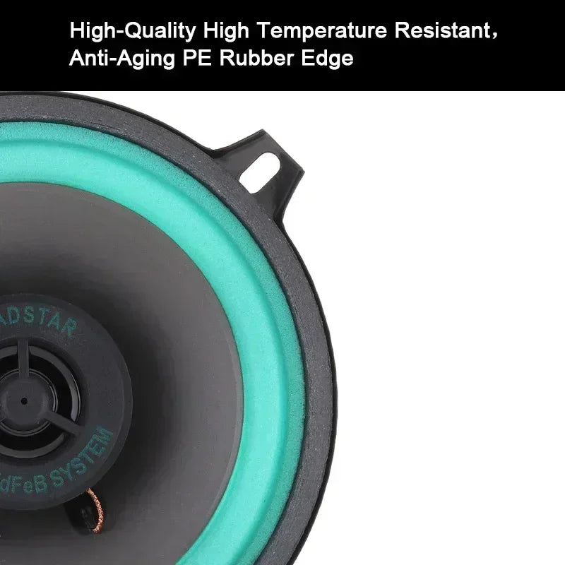 4/5/6.5 Inch Car Speakers Coaxial Subwoofer Universal Automotive Audio HiFi Music Full Range Fre - Automotive LED Light