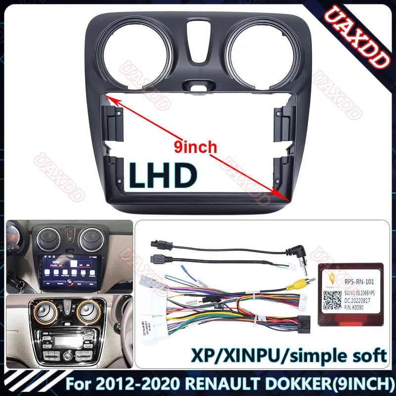 For 2012-2020 RENAULT DOKKER 9INCH LHD Car dvd radio Android Host speaker decoder MP3 MP5