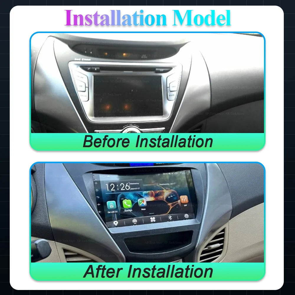 For Hyundai Elantra Avante Md I35 2011 - 2016 Carplay All-in-one Car Radio Multimedia 8 Co | AUTOKITSHOP