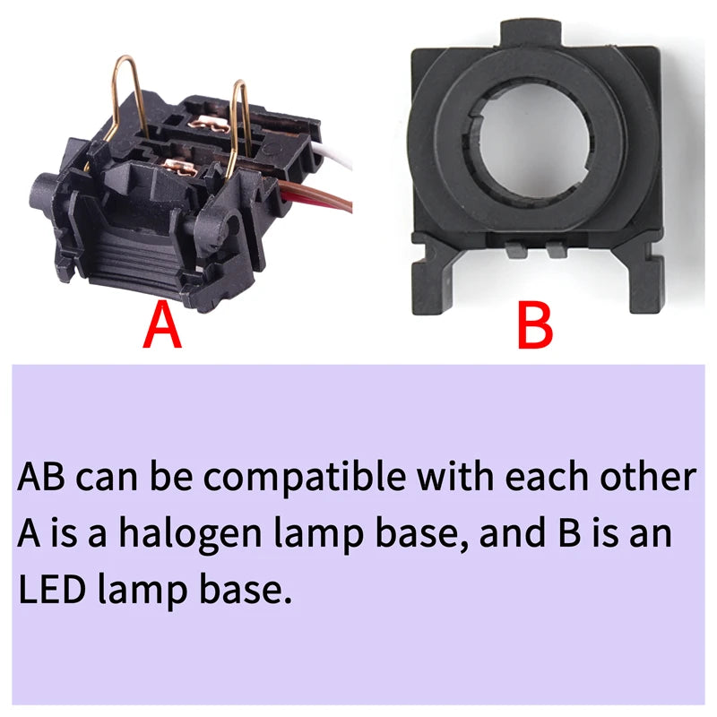 H7 LED Adapter Retainer For Ford Focus MK3 Fiesta Mondeo Low Beam Headlight Bulbs Holder