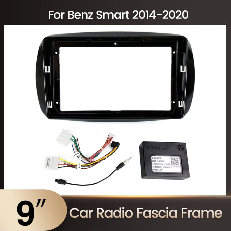 9inch Android Car Radio Fascia Adapter For Mercedes Benz Smart 2016 2017 2018 Headunit Fra