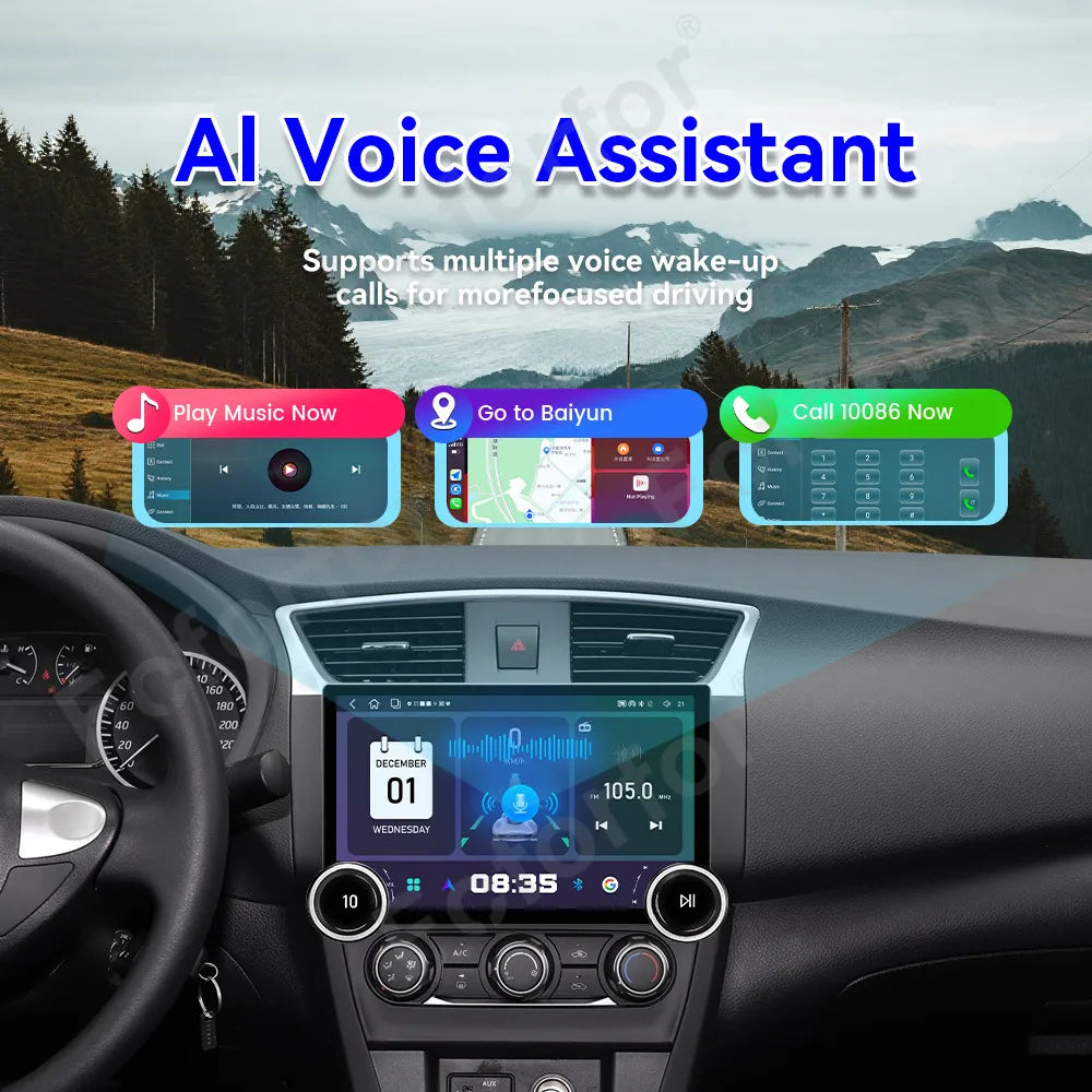 Ultimate Luxury Vision Pro 11.5 Inch Android 15 HD Touch Wireless CarPlay GPS Car Media He