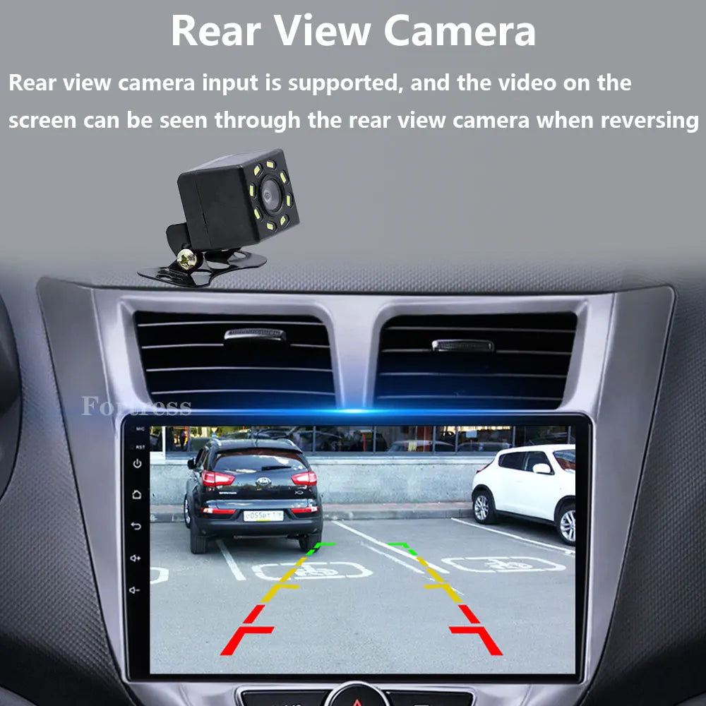 Android 16 Car Radio For Hyundai Solaris Verna Accent 1 2010 - 2016 Multimedia Video Playe
