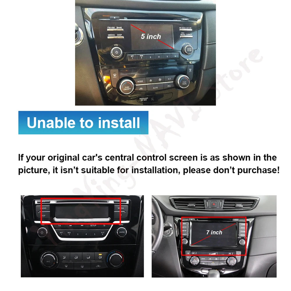 Car Radio Wireless Carplay Android 16 for Nissan Qashqai J11Nissan X-Trail 3 T32 2013-2017
