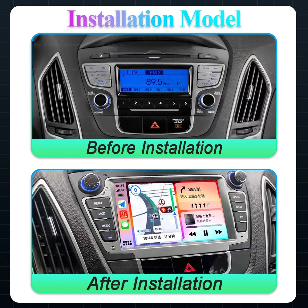 Android 16 Carplay For Hyundai Ix35 Tucson 2 Lm 2009 - 2015 Car Radio Multimedia Video Pla | AUTOKITSHOP